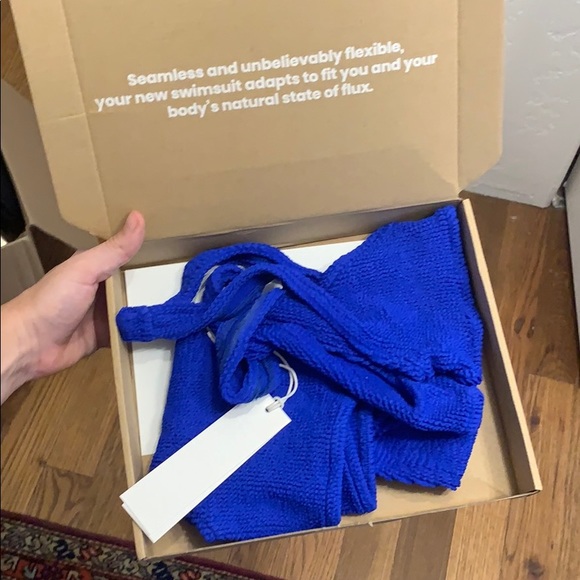 BNWT Youswim Eva High Waist Two-Piece in Cobalt - Picture 3 of 3